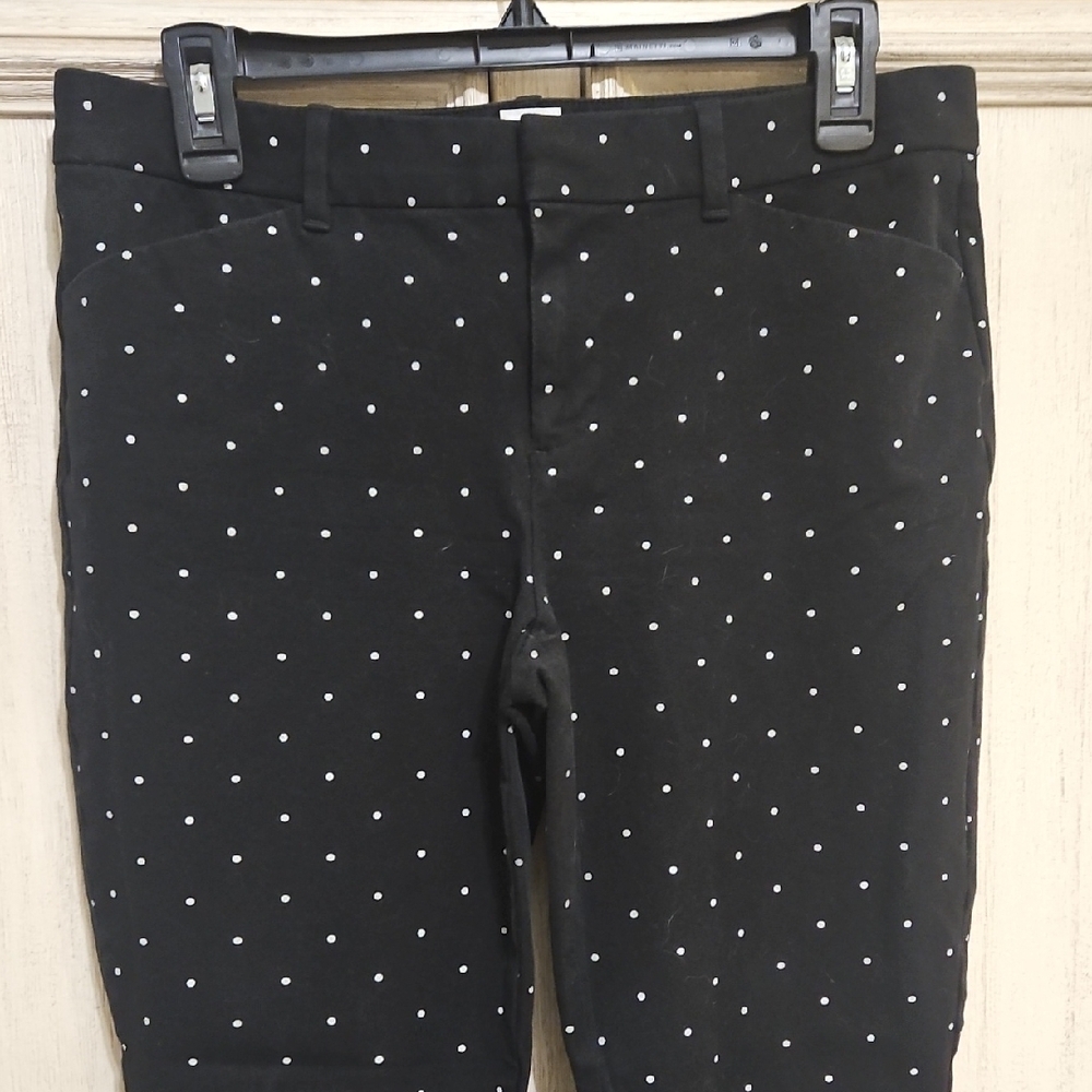 GAP Black Polka Dot Skinny Pants